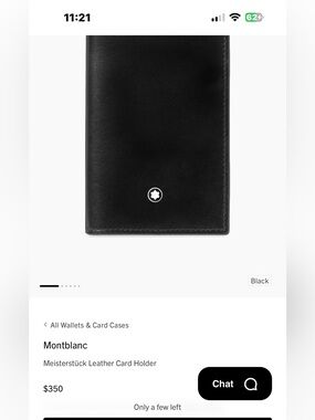 MontBlanc Meisterstück leather card holder